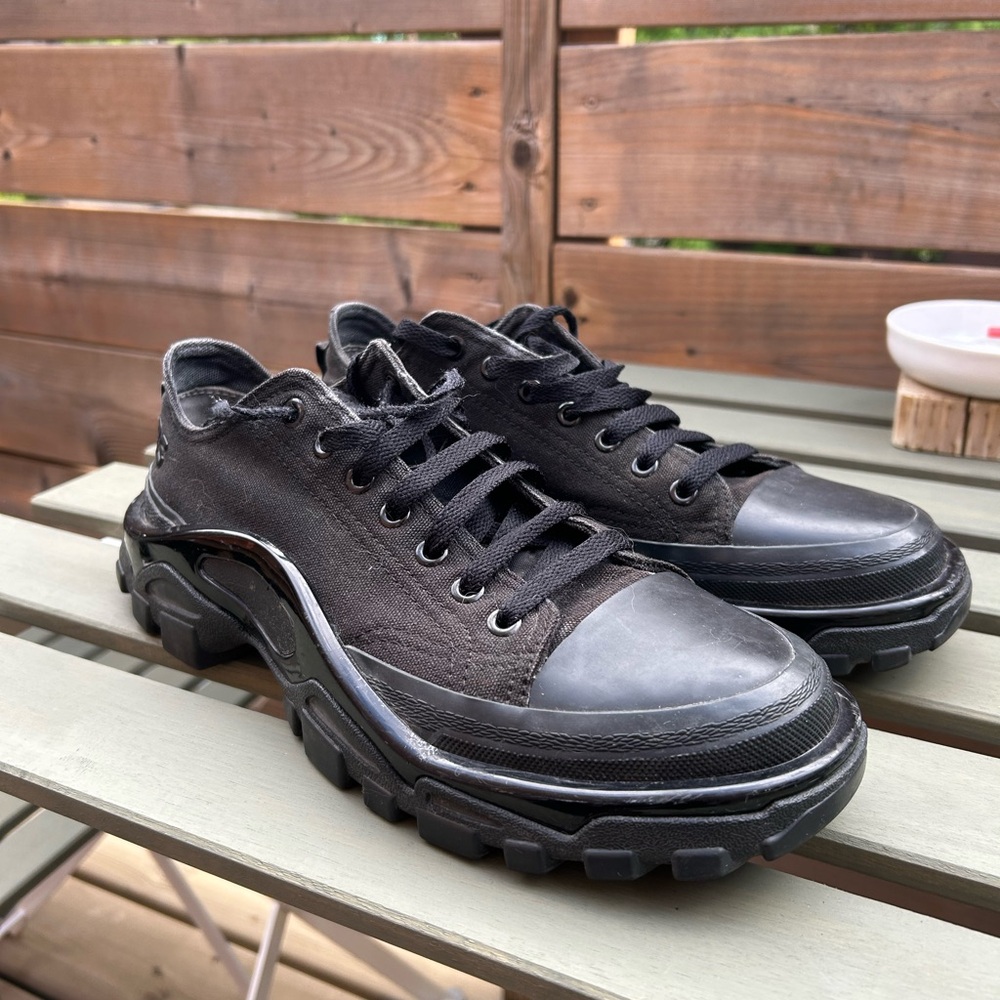 All black Raf Simons x Adidas detroit racers